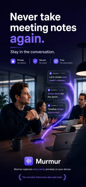 Murmur: Voice to Text Recorder screenshot 1