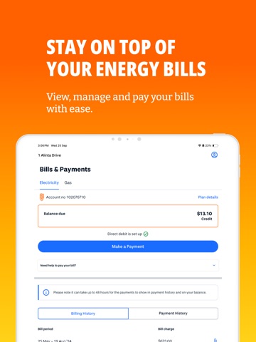 Alinta Energy iPad screenshot 1