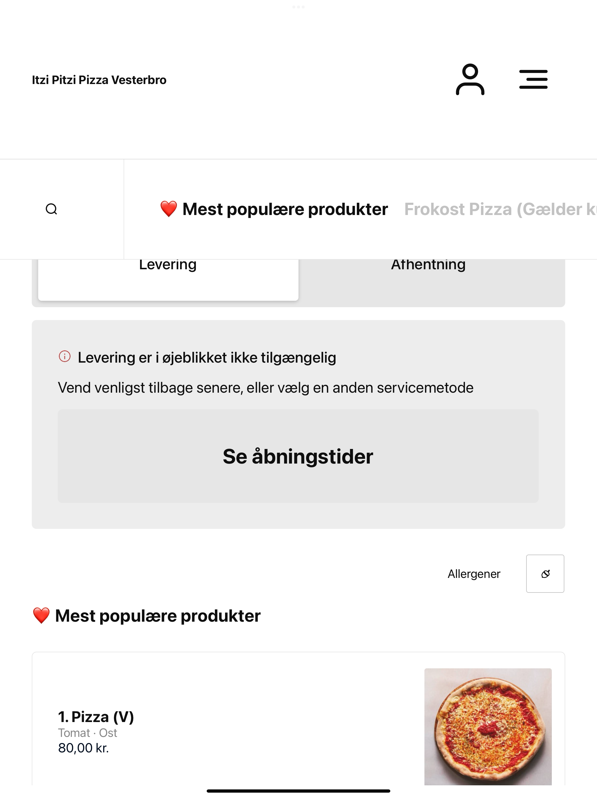 Itzi Pitzi Pizza Vesterbro