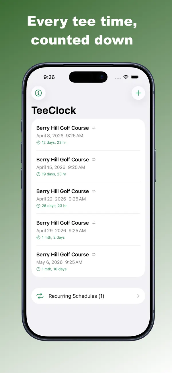 Screenshot #1 pour TeeClock