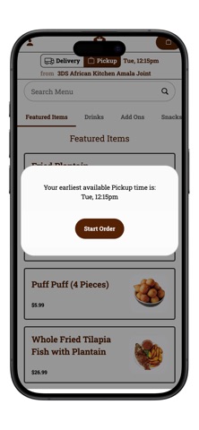3DS African Kitchen App screenshot