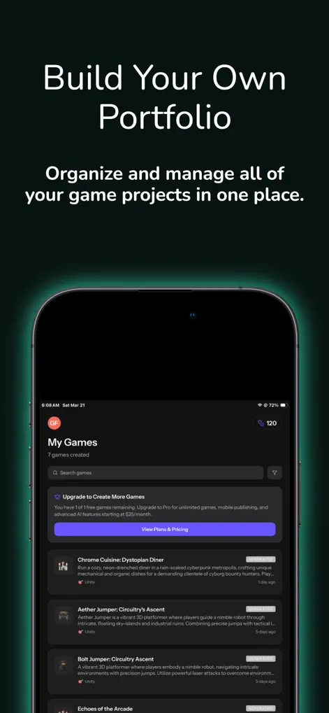 GameForge AI: Code & Build - Developer Tools App | MWM