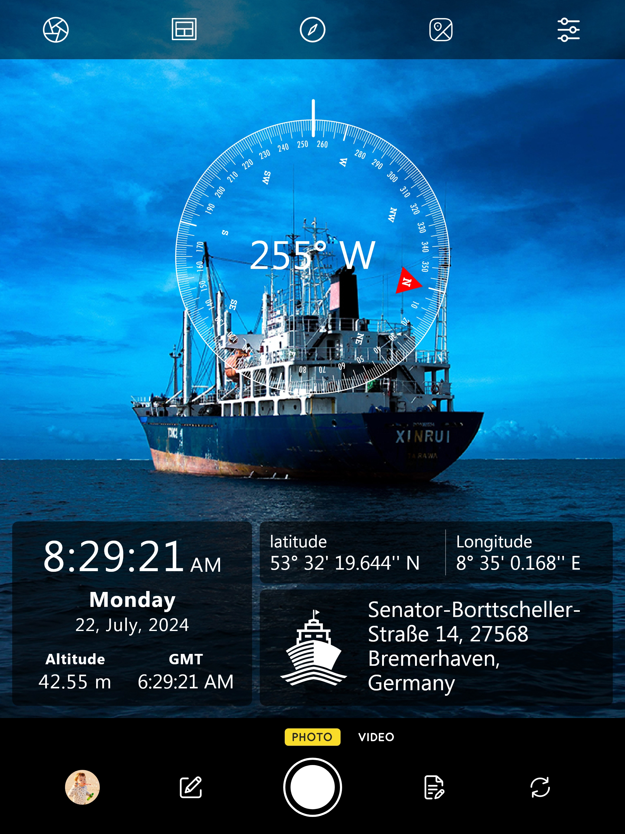 GPS Map Camera Lite: Timestamp