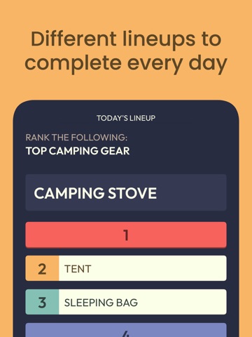Rank and Reveal: Blind Ranking iPad screenshot