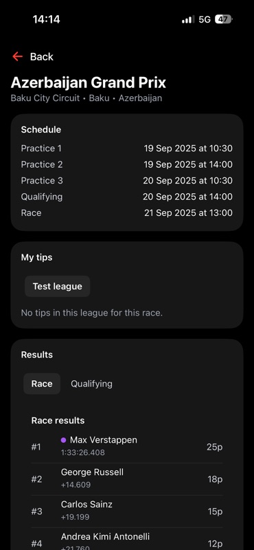 Grand Prix Fantasy screenshot 5