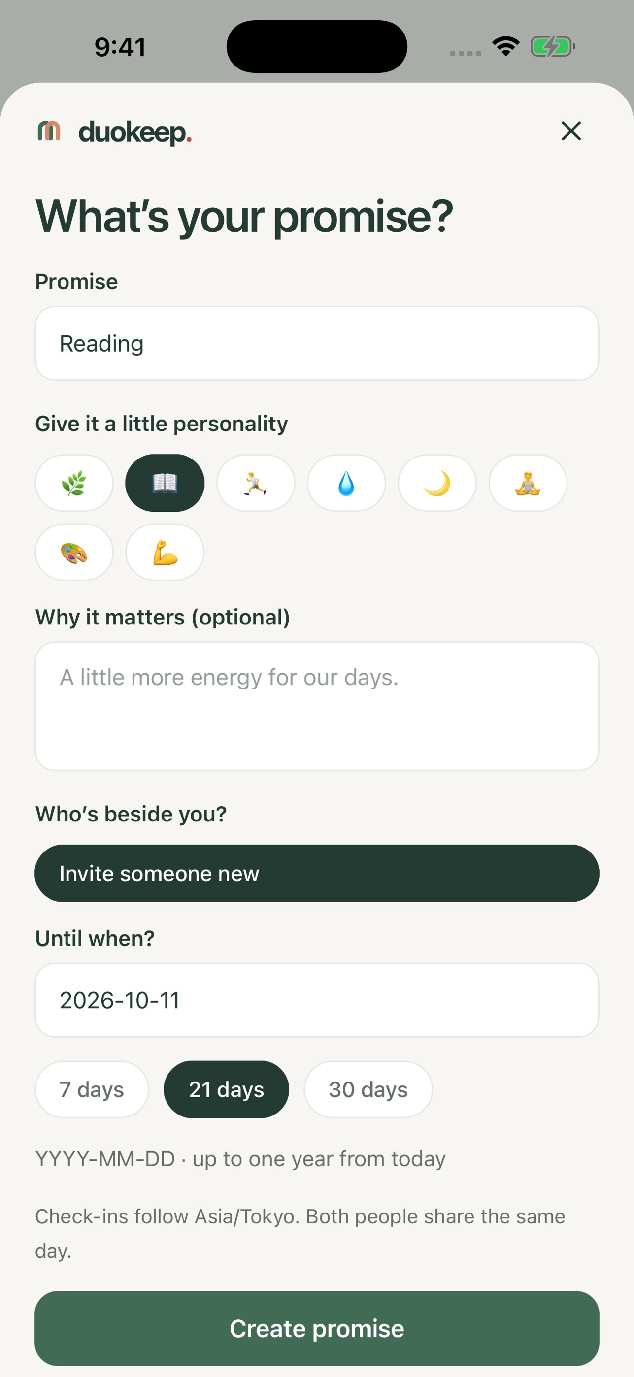 Screenshot 2 of Duokeep: Habits for Two