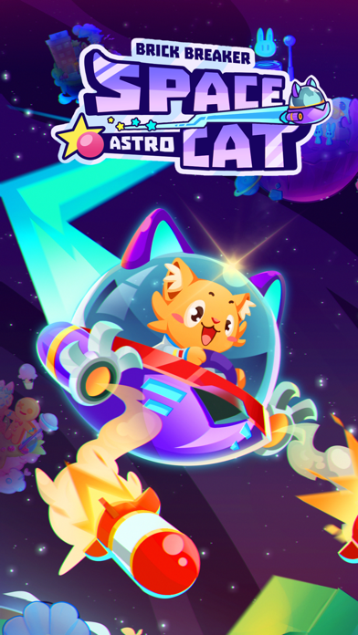 Space Astro Cat: Brick Breakerのおすすめ画像1