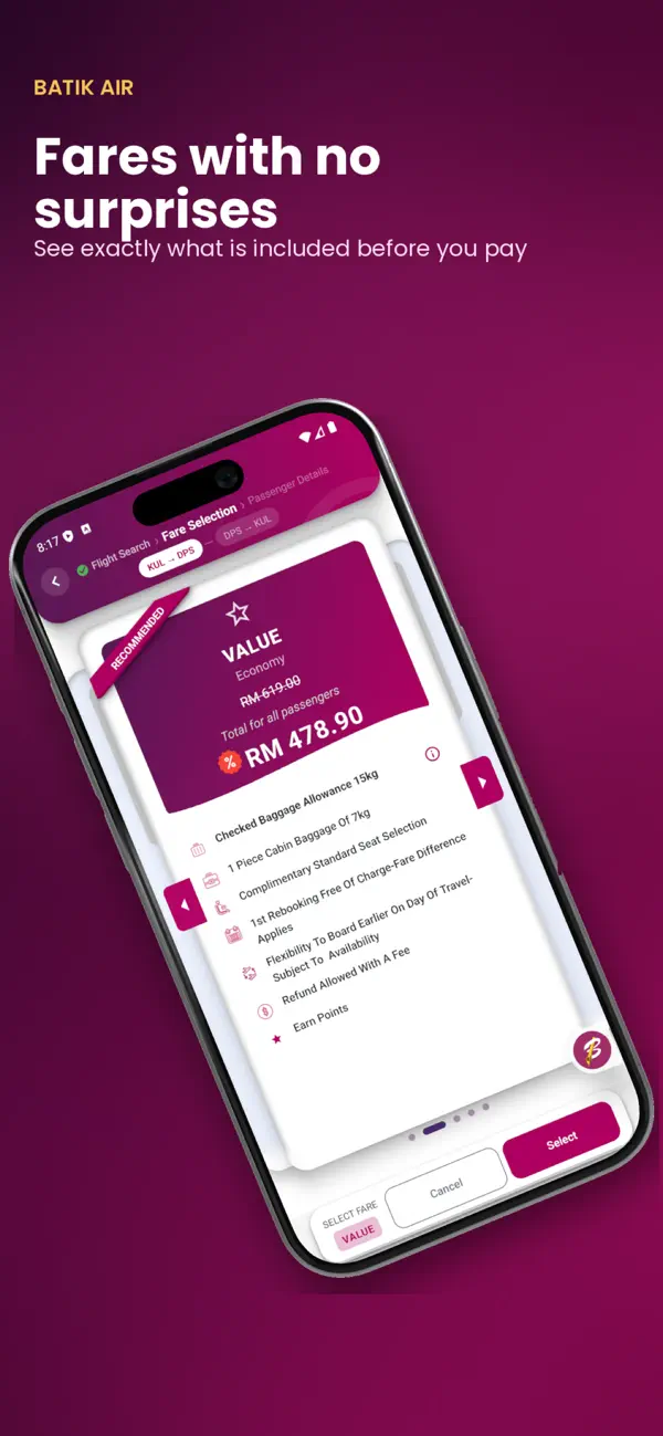Screenshot #1 pour Batik Air