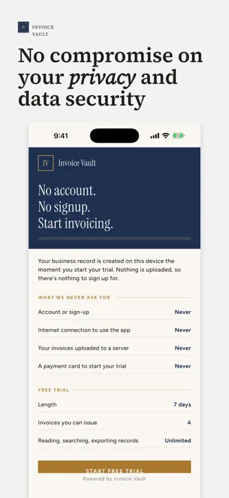 Invoice Vault screenshot 1