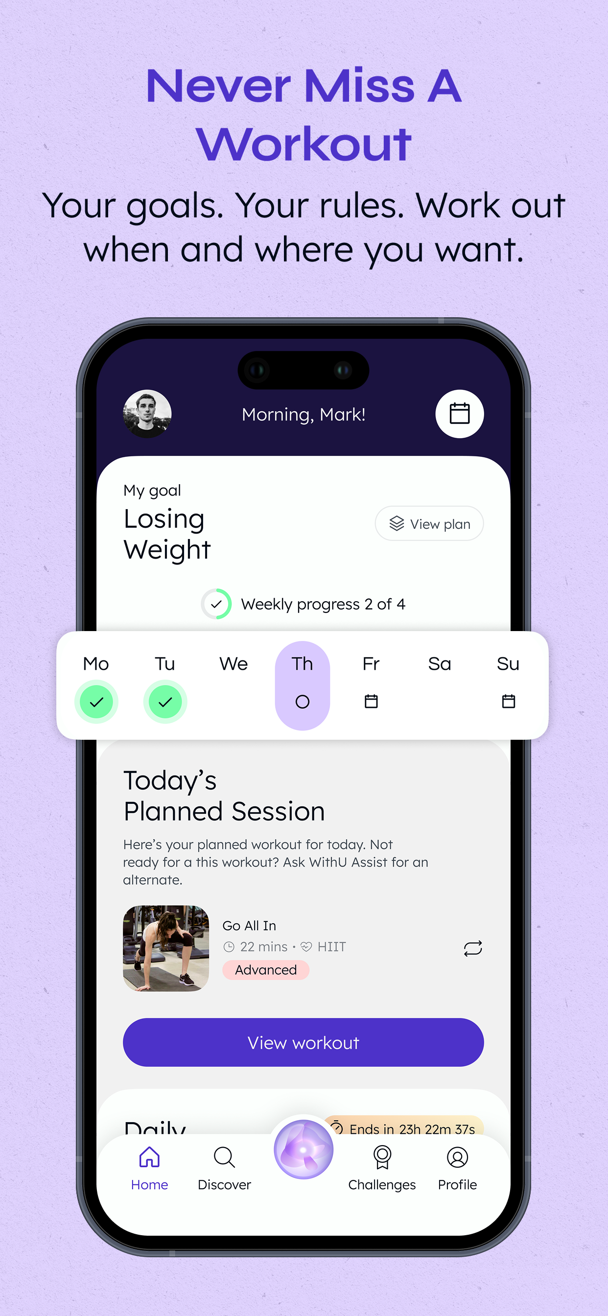 WithU: Personalised fitness