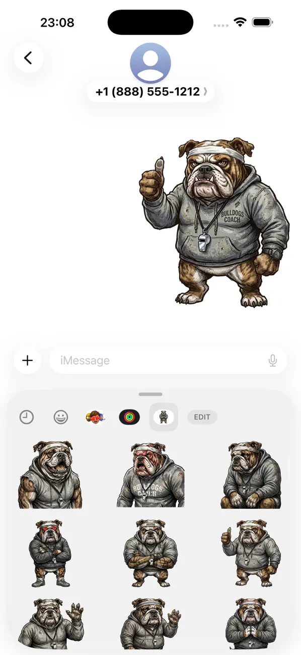 Screenshot #3 pour Bulldog Coach Stickers