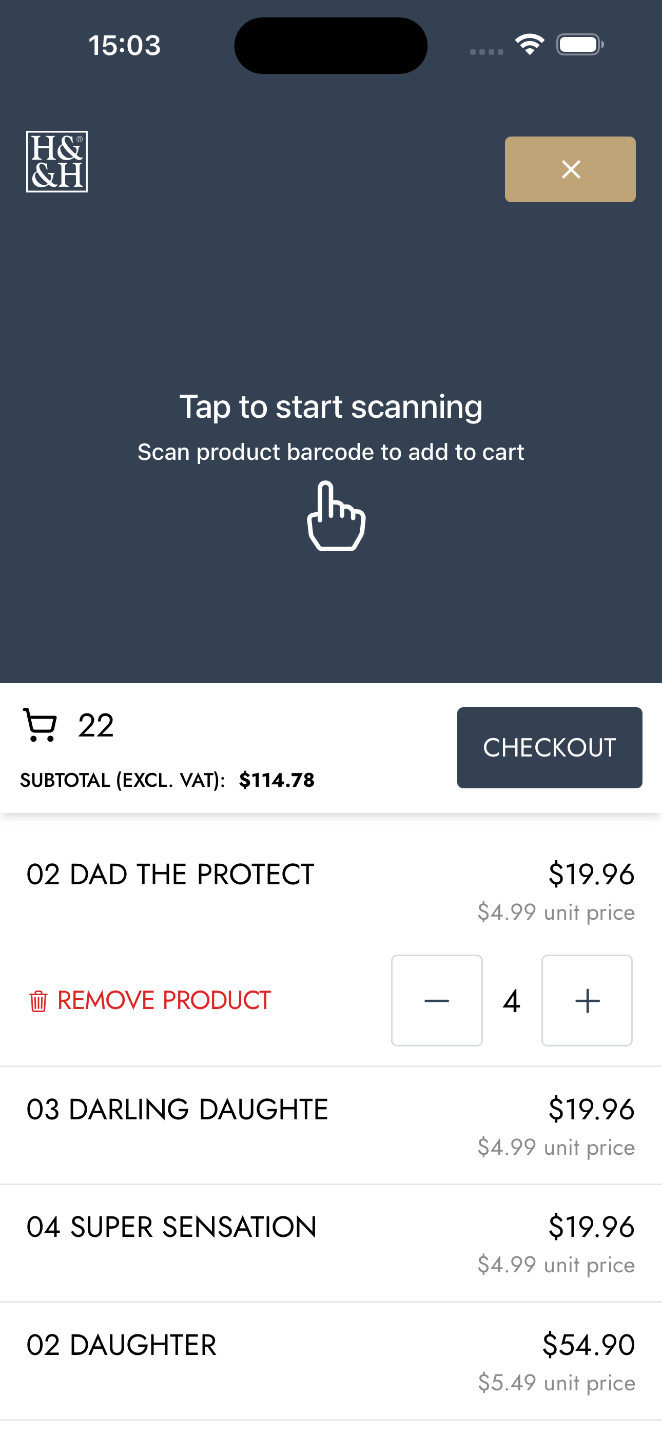 H&H Reorders screenshot 4