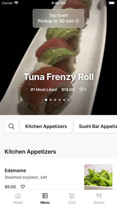 Top Sushi iPhone screenshot 2 - Food & Drink app