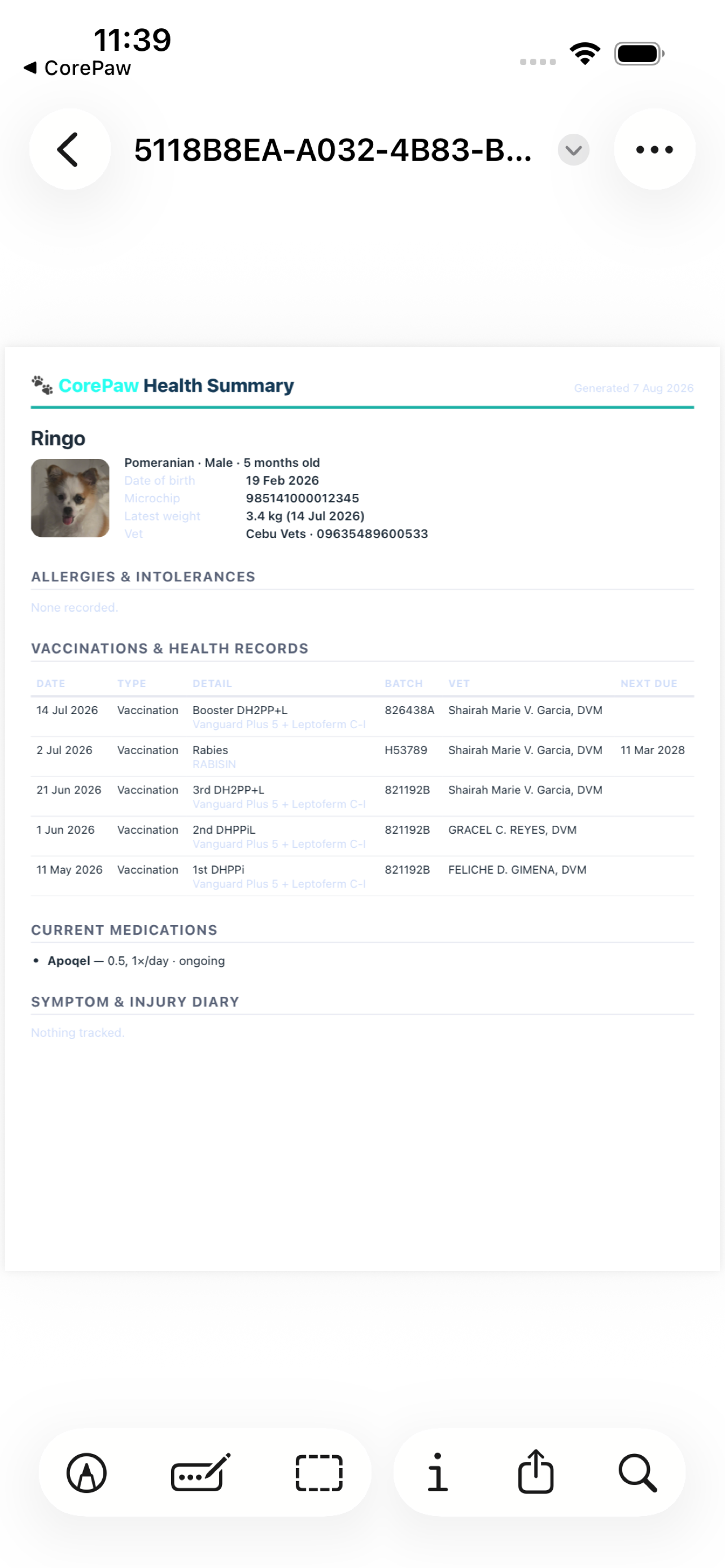 CorePaw: Pet Health & Walks screenshot 5