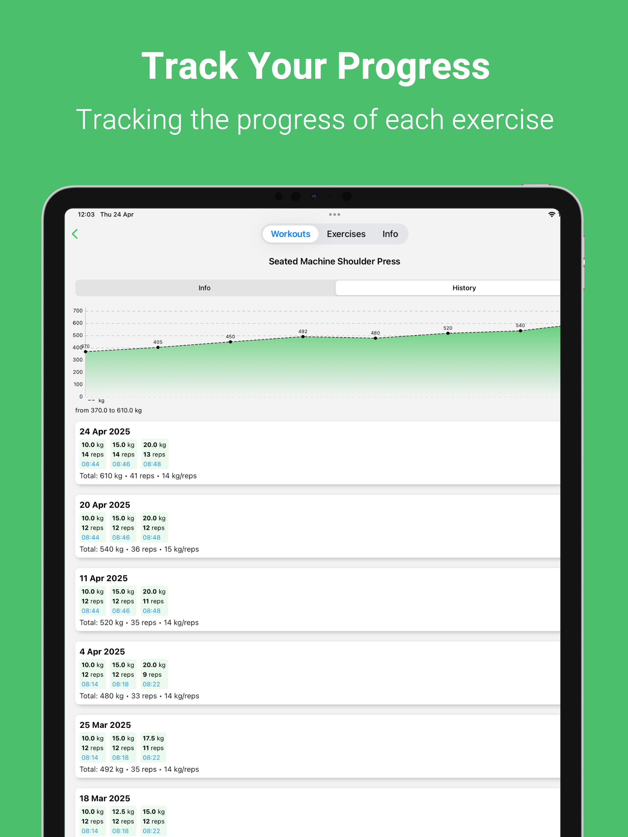 FitHistory: Workout Tracker screenshot 8