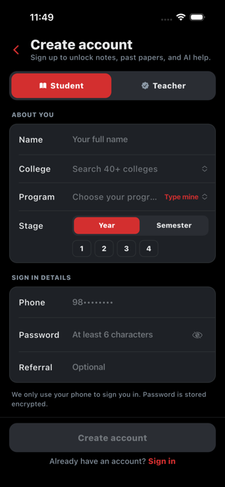 Bachelor Question Bank Screenshot 2 of 7