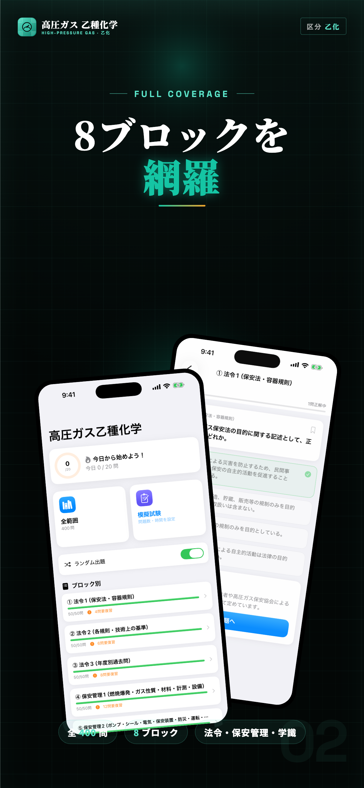 高圧ガス製造保安責任者 乙種化学 試験対策｜問題集 screenshot 2