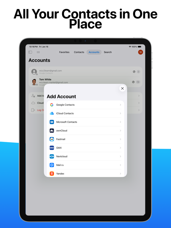 Screenshot #4 pour Cloud Contacts