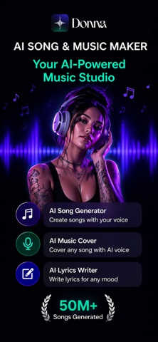 Donna AI Song & Music Maker App Store preview screenshot 1
