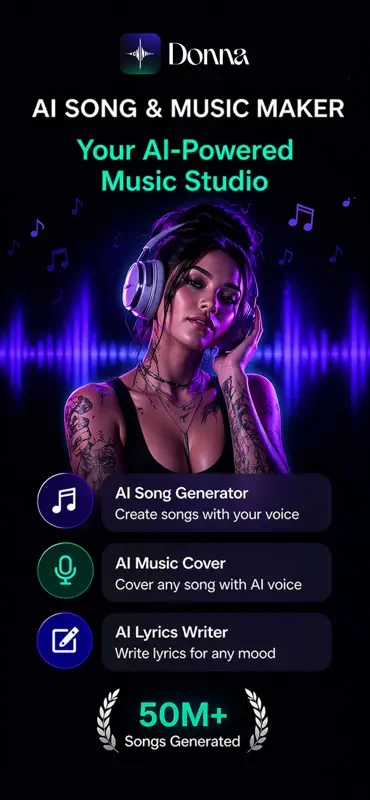 Donna AI Song & Music Maker screenshot 1 of 4