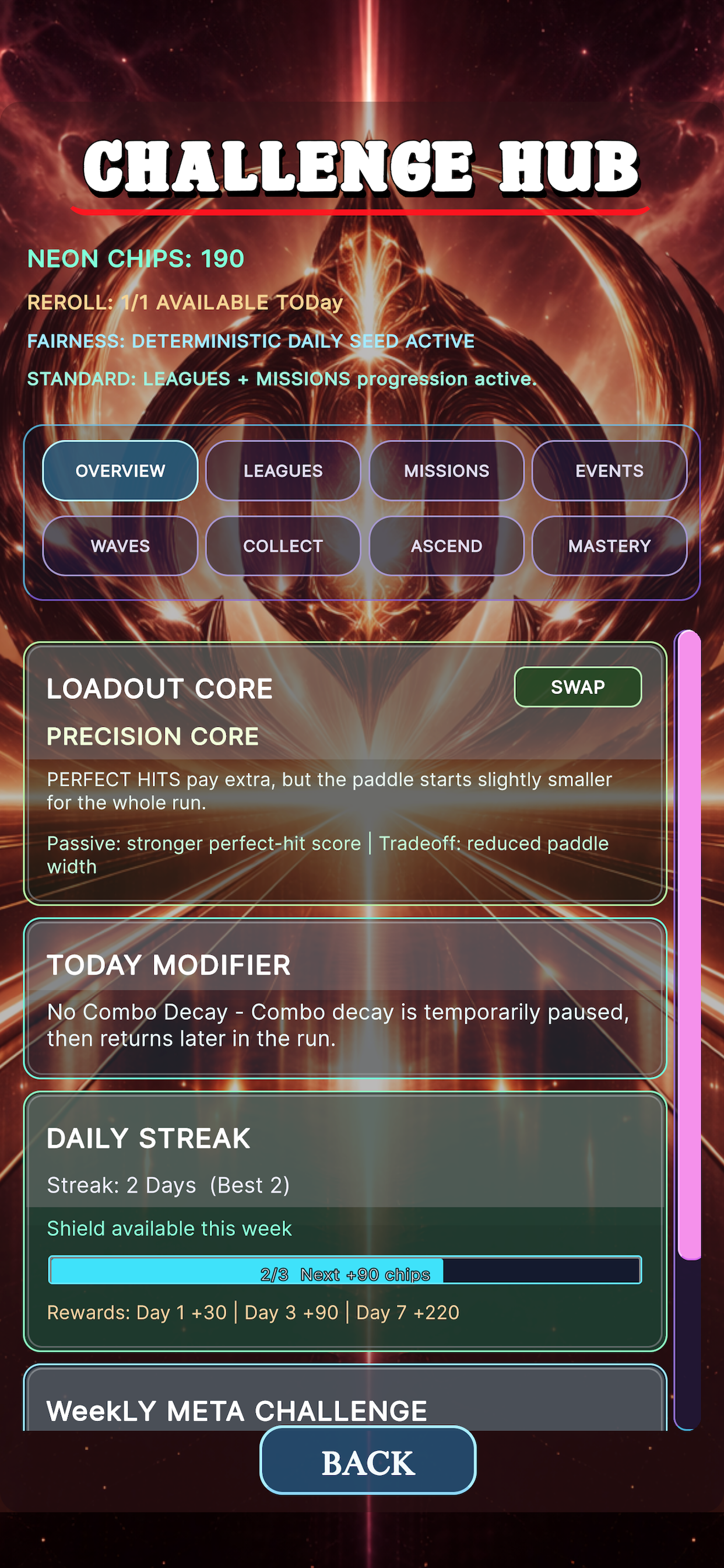 Neon Paddle: Survival Pong screenshot 5
