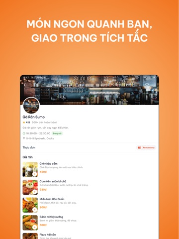 Ship Hỏa Tốc: Đặt Đồ Ăn, Xe Ôm iPad screenshot 3