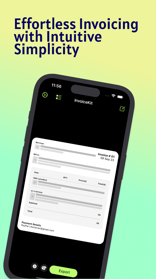 #2. Easy Invoice Generator - Inv. (iOS) By: Ishtiak Ahmed