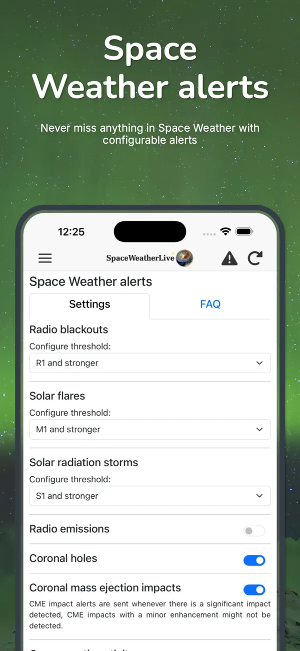 Screenshot #3 pour SpaceWeatherLive