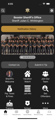 Bossier Parish Sheriff iPhone screenshot