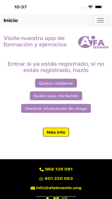 Afa Levante Llamada Solidaria Screenshot