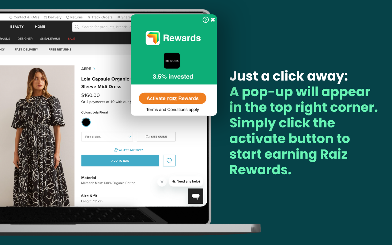 Raiz Rewards Browser Extension