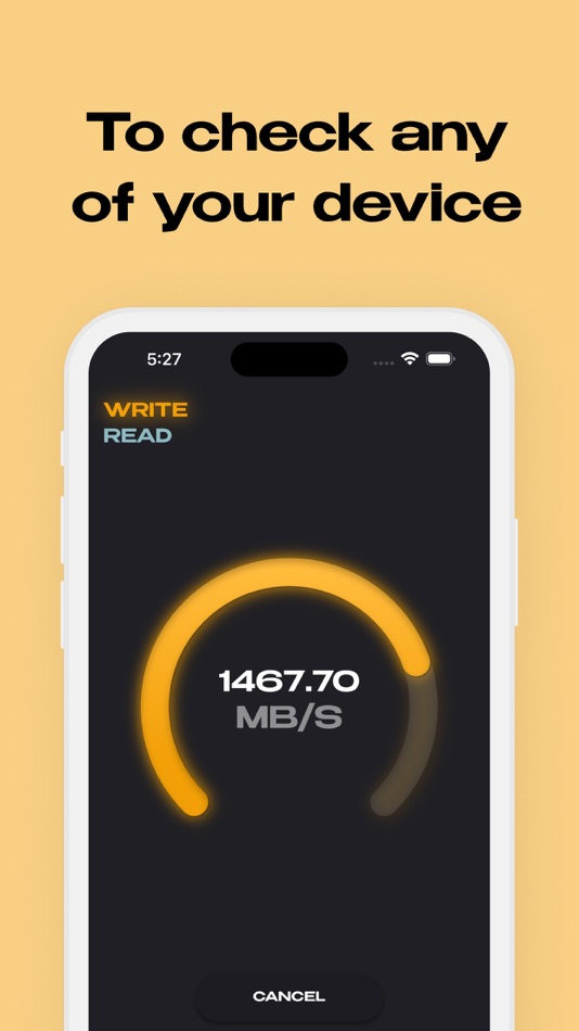 #2. Diskio - Disk Speed Analyzer (iOS) By: Sergii Khliustin