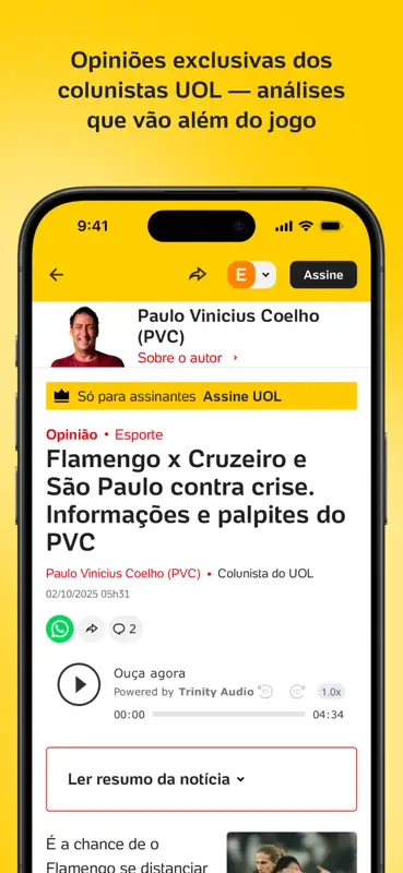 Placar UOL: Futebol e notícias screenshot 8 of 8