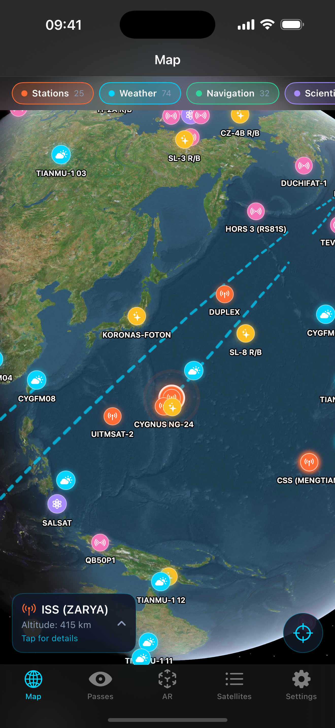Satellite Tracker: SatTrack screenshot 5