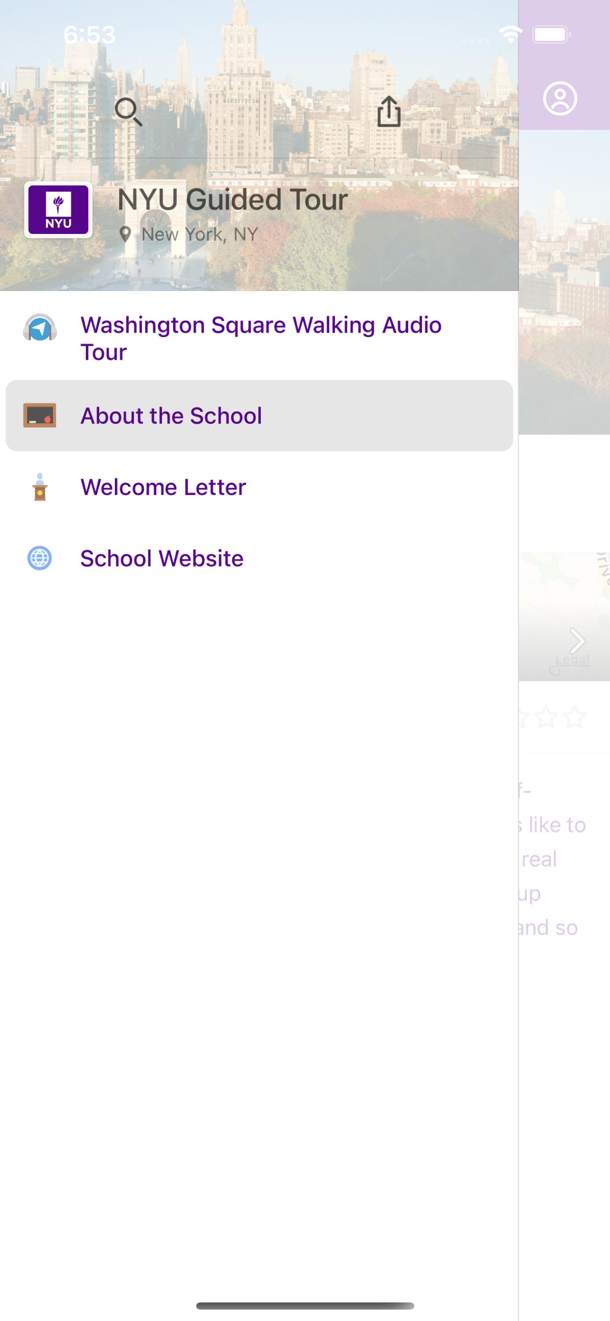 NYU Guided Tour screenshot 3