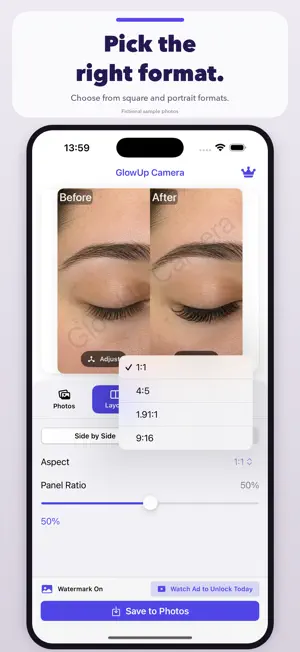 GlowUp Camera: Before & After screenshot 4