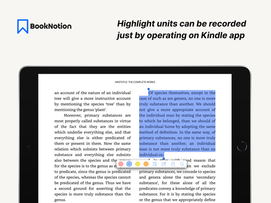 Book Notion｜notes reviews memo iPad screenshot