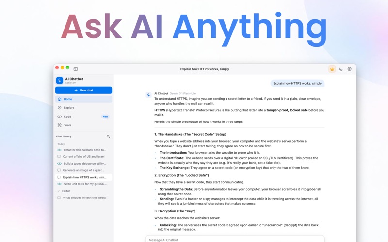 AI Chat: AI Chatbot Assistant. screenshot 2