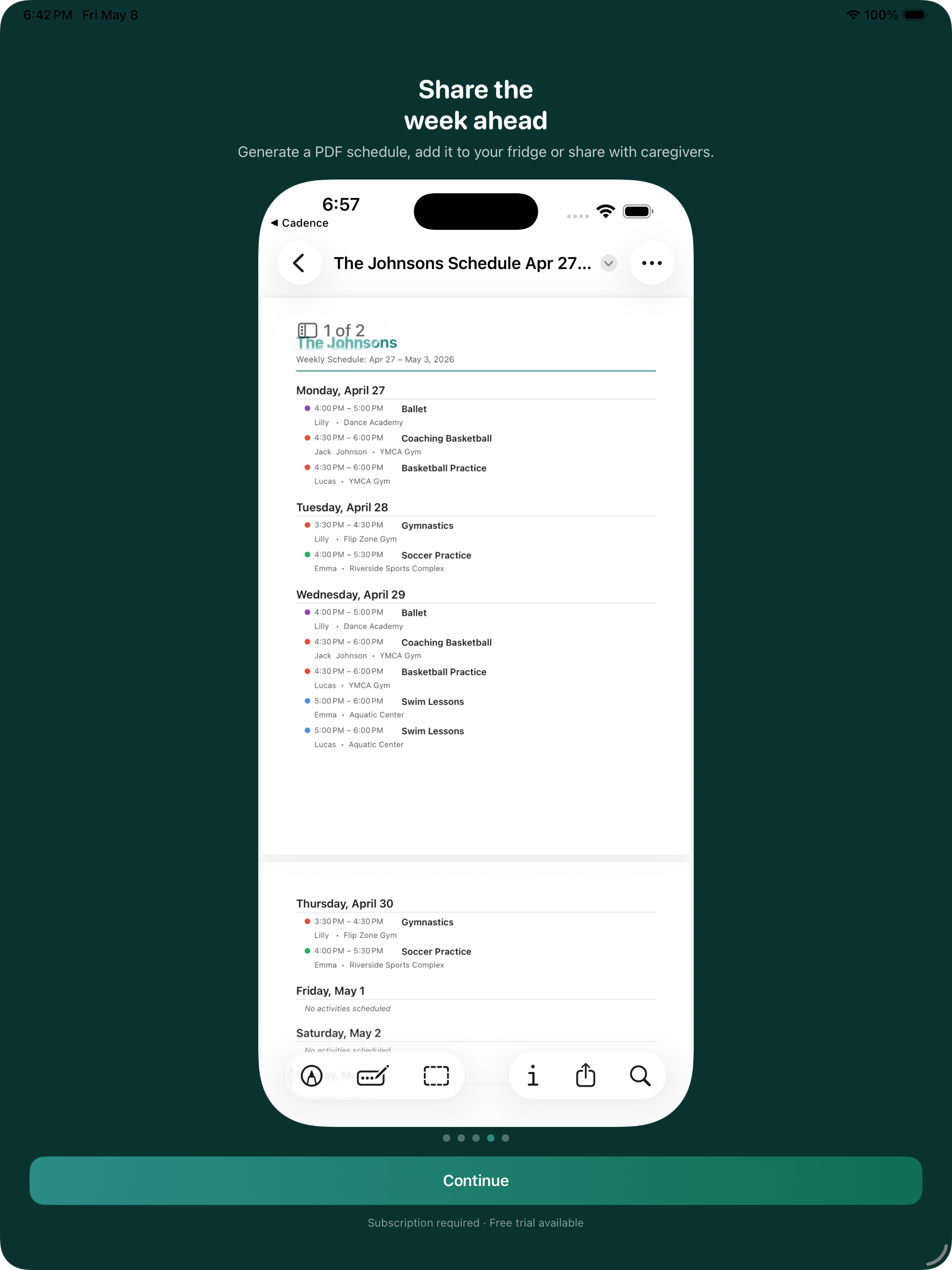 Cadence: Family Activity Hub screenshot 14