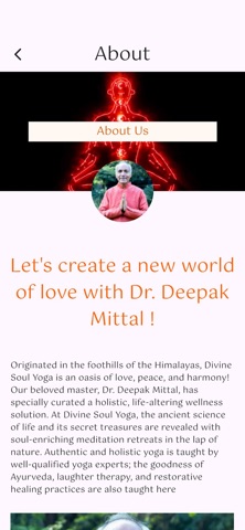 Divine Soul Yoga App screenshot