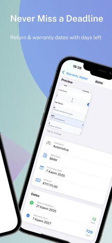Warranty Wallet: Receipts iPhone screenshot