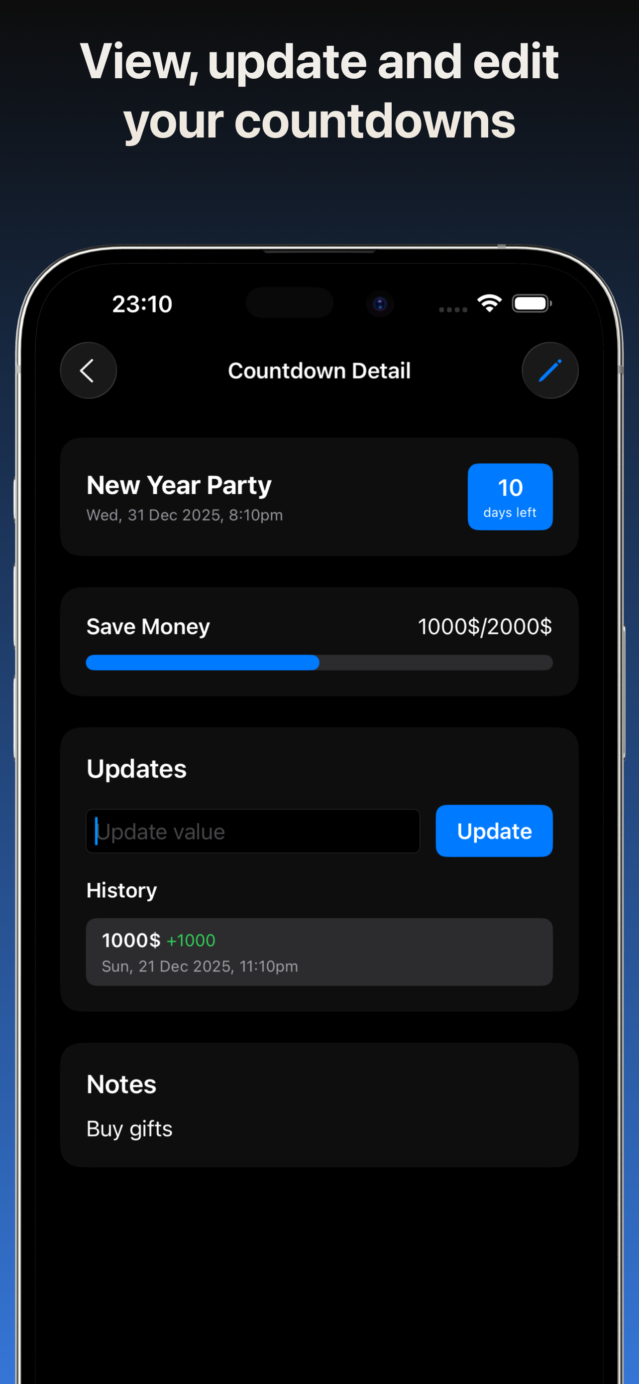 Countdown+ Reminder screenshot 3