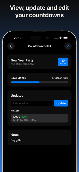 Countdown+ Reminder Screenshot 3 of 6
