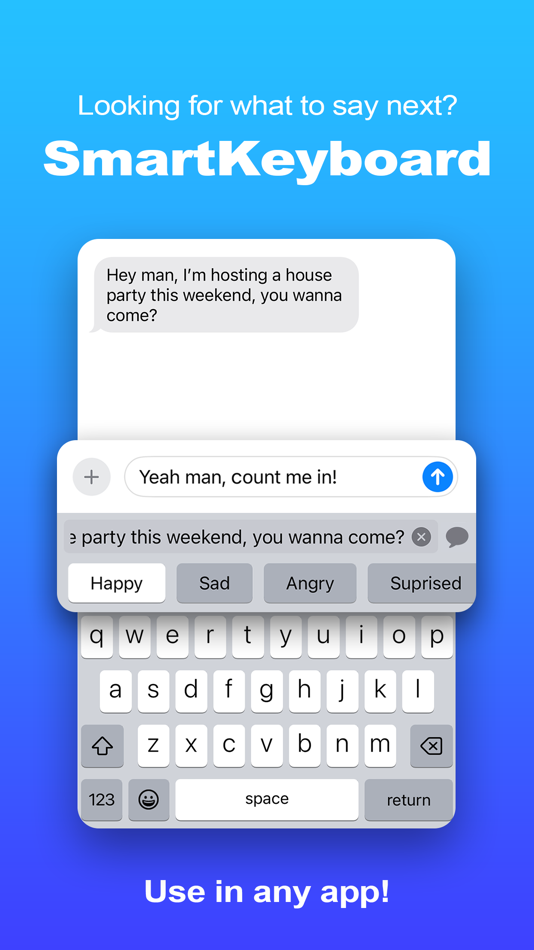 #1. SmartKeyboard - AI Keyboard (iOS) 게시자: Roy Green