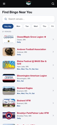 BingosWHERE.com Screenshot 2 of 3