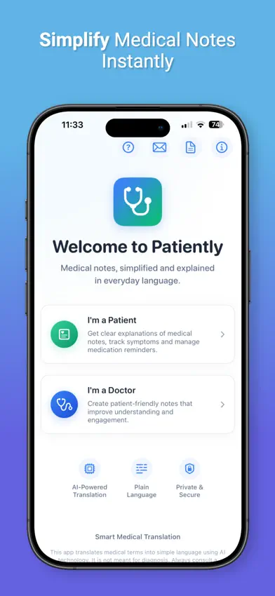 Patiently AI: Simplify Notes screenshot 1