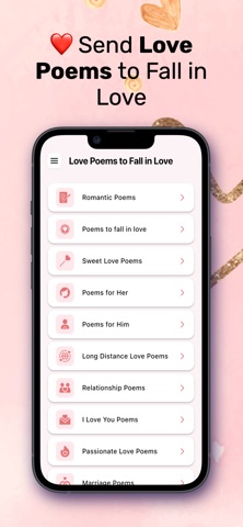 Love Poems & Romantic Quotes iPhone screenshot