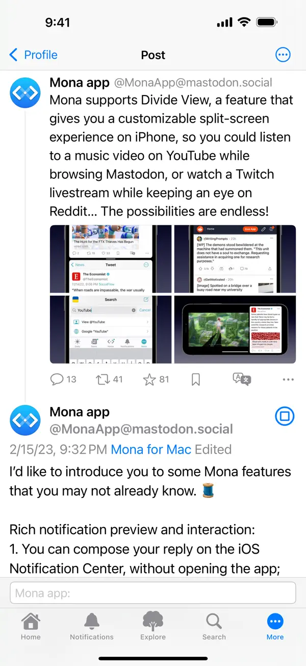 Mona for Mastodon Screenshot 3