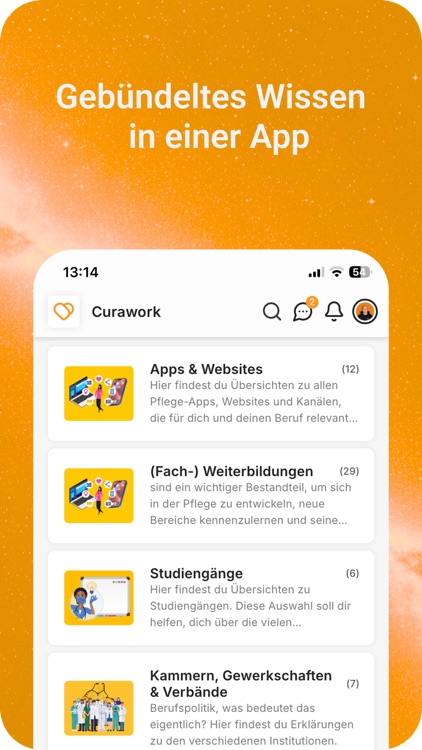 Curawork: Dein Pflege-Netzwerk