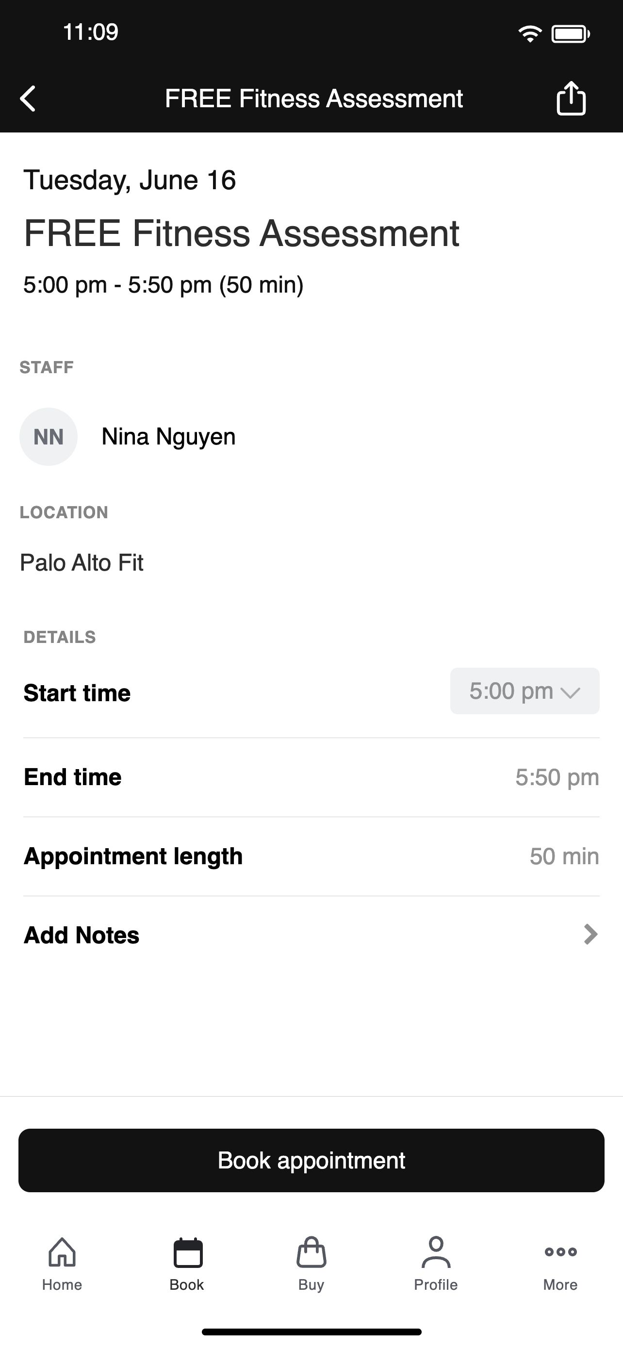 Palo Alto Fitness Club screenshot 3